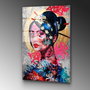 Wallity UV-726 Cuadro Decorativo de Vidrio Templado Multicolor 70 x 100 cm